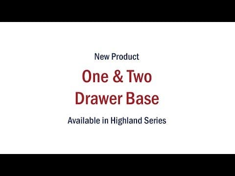 One & Two Drawer Base