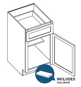 Single Door Single Drawer Bases