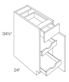 Single Door & Drawer Base Cabinets With 2 POS