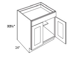 2 Door 1 Drawer Base Cabinets-HA