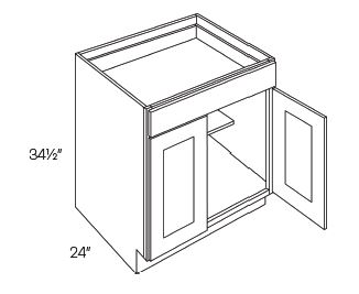 2 Door 1 Drawer Base Cabinets
