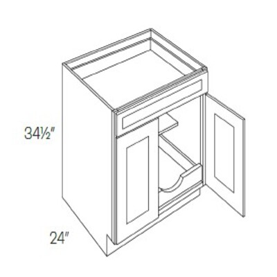 Single Drawer Double Door Base Cabinet With 1 POS