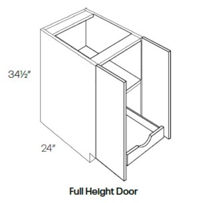 Full Height 1 Drawer Double Door Base Cabinet With 1 POS