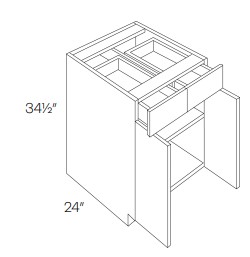 2 Door 2 Drawer Base Cabinets