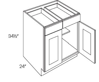2 Drawer 2 Door Base Cabinets