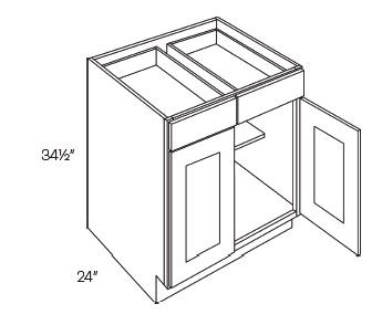 2 Door 2 Drawer Base Cabinets