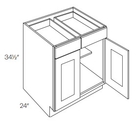 2 Door 2 Drawer Base Cabinets