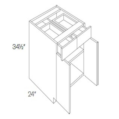 2 Drawer & Door Base Cabinet
