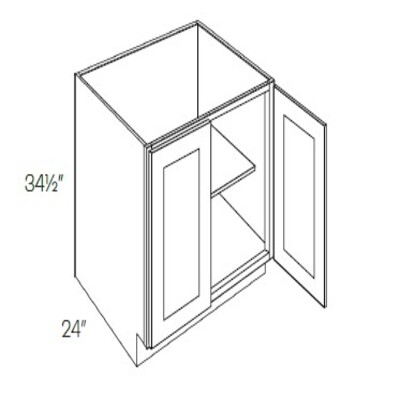 Full Height Double Drawer & Door Base Cabinet