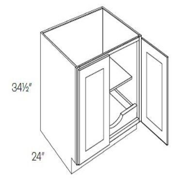 Full Height Double Drawer & Door Base Cabinet With 1 POS