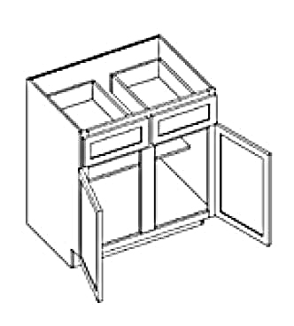 Double Door Standard Base with Center Stile