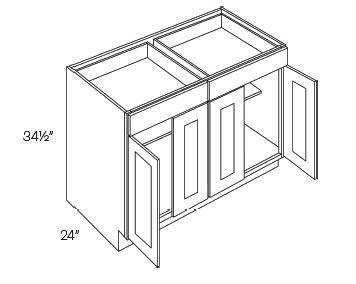 2 Drawer 4 Door Base Cabinets