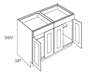 2 Drawer 4 Door Base Cabinets