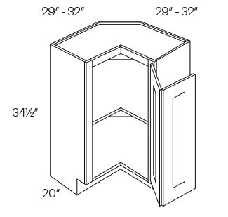 Easy Reach Corner Base Cabinets