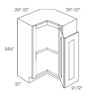 Easy Reach Corner Base Cabinet