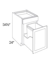 Waste Basket Cabinets-1 Basket