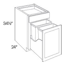 Waste Basket Cabinets-2 Basket