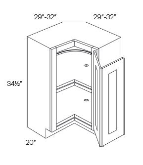 Lazy Susan Corner Base Cabinets