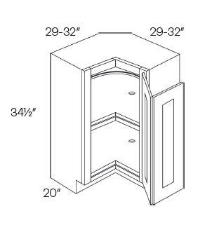 Lazy Susan Corner Base Cabinets