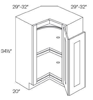 Lazy Susan Corner Base Cabinets