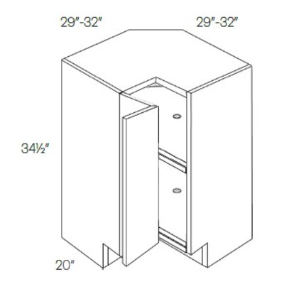 Carousel Corner Base Cabinet