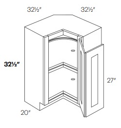 Lazy Susan Corner Base Cabinets-HA