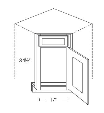 Diagonal Corner Sink Fronts