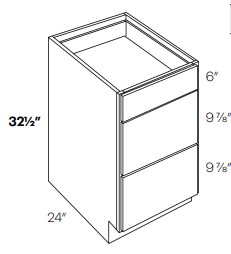 3 Drawer Base Cabinets-HA