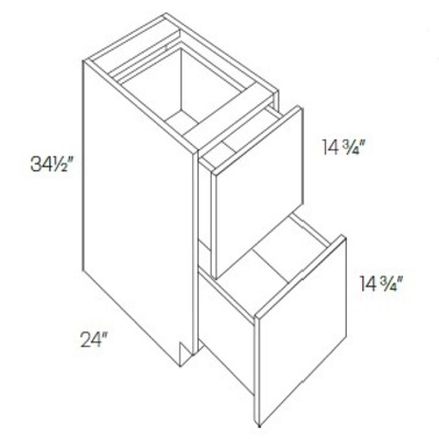 Full Height Blind Single Door Base Cabinet
