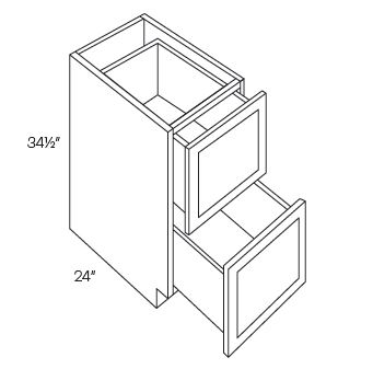 2 Drawer Base Cabinets