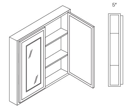 2 Door Medicine Cabinets