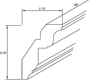 Royal Crown Molding - RCM8