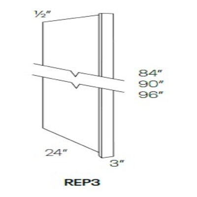 Refrigerator & Dishwasher End Panel