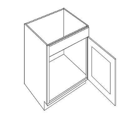 1 Drawer Front Single Door Sink Base