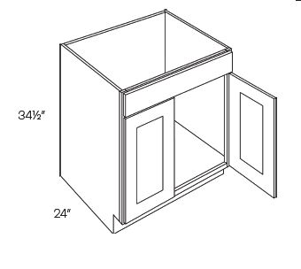 1 Drawer Front 2 Door Sink Base Cabinets