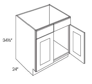 2 Drawer Front 2 Door Sink Base Cabinets