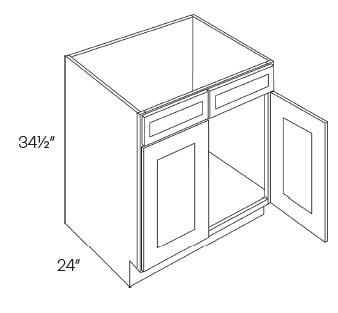 2 Drawer Front 2 Door Sink Base Cabinets