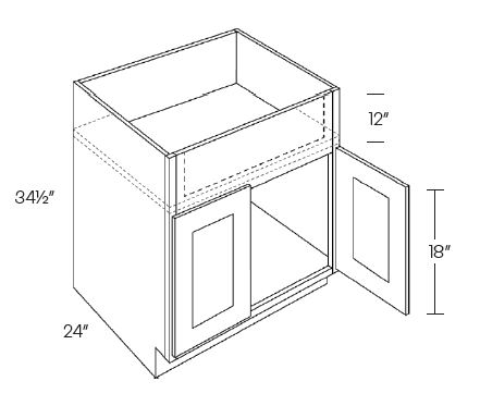 2 Door Farm Sink Base Cabinets