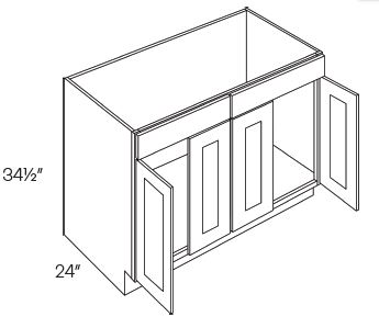 2 Drawer 4 Door Base Cabinets