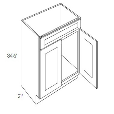 Double Doors Vanity Base Cabinet
