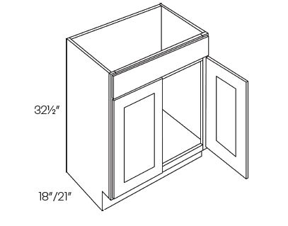 2 Door Vanity Sink Base Cabinets