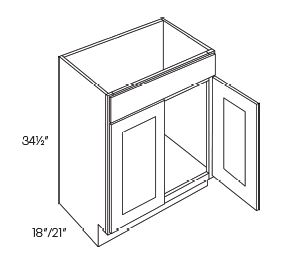 2 Door Vanity Sink Base Cabinet