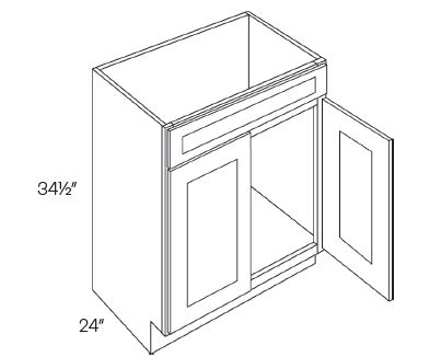 Double Door Vanity Sink Base Cabinets