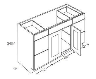 Vanity Drawer Base Cabinet