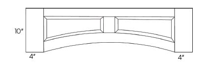 Arched Valances-Raised panel