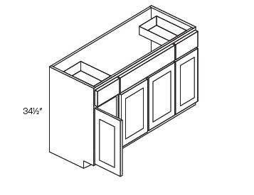 4 Door Vanity Base Cabinet