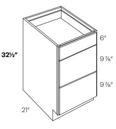 Vanity Drawer Base - Handicap Accessible