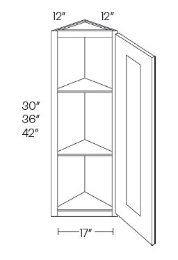 1 Door Wall End Cabinets