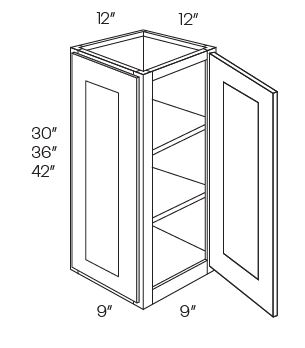 2 Door Wall End Cabinets